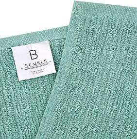 img 1 attached to 🔶 Bumble 12-Pack Barmop Kitchen Towels: Premium Super Absorbent 16” x 19” Cotton Hand Towels