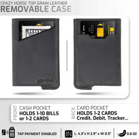 img 1 attached to FIDELO Minimalist Wallet for Men – Stylish Wallets for Optimal Organization