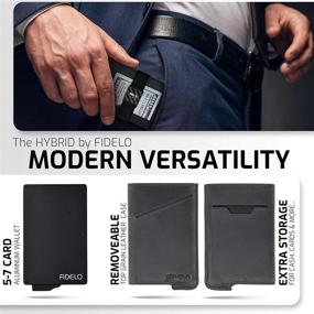 img 3 attached to FIDELO Minimalist Wallet for Men – Stylish Wallets for Optimal Organization