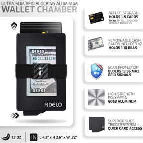 img 2 attached to FIDELO Minimalist Wallet for Men – Stylish Wallets for Optimal Organization