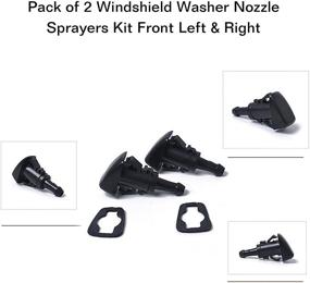 img 2 attached to 🚗 Exerock Windshield Nozzle 5113049AA: Superior Replacement Single Hole Wiper Nozzle Spray Kit for PT Cruiser, Dodge Avenger, Journey, Jeep Compass