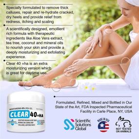 img 1 attached to 🦶 40% Urea Gel with Hyaluronic Acid and Tea Tree & Coconut Oil - 4 oz | Softens Cracked Heels, Feet, Elbows, Hands, Nails | Superior Hydration, Callus & Corn Remover | Includes Aloe Vera | Enhanced SEO