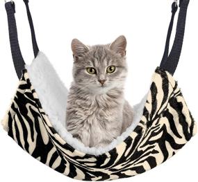 img 4 attached to 🐱 REACHS Cat Hammock for Pet Cage: Reversible, Cozy Bed with Hanging Hook - Ideal for Cats, Dogs, Ferrets, Hamsters, and More!