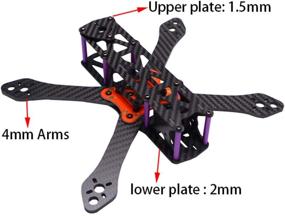 img 3 attached to ReadyToSky 220mm FPV Racing Drone Frame Kit - Martian II Carbon Fiber Quadcopter Frame with 4mm Arms, 5030 Propellers, and Lipo Battery Strap