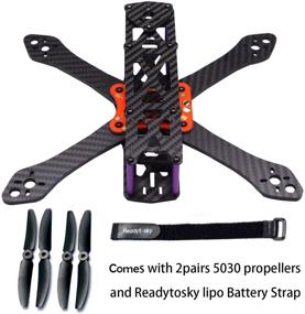 img 2 attached to ReadyToSky 220mm FPV Racing Drone Frame Kit - Martian II Carbon Fiber Quadcopter Frame with 4mm Arms, 5030 Propellers, and Lipo Battery Strap