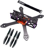 readytosky 220mm fpv racing drone frame kit - martian ii carbon fiber quadcopter frame with 4mm arms, 5030 propellers, and lipo battery strap logo