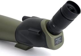 img 2 attached to 🔭 Celestron Ultima 80 Angled Spotting Scope with 20-60x80mm Zoom Eyepiece - Improved Multi-Coated Optics for Bird Watching, Wildlife Observation, Scenic Views, and Hunting - Waterproof, Fogproof - Comes with a Convenient Soft Carrying Case