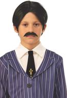 addams family animated childs moustache logo