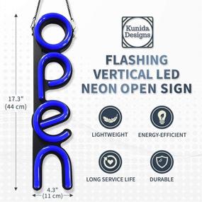 img 3 attached to 💡 Boost Your Business with a Vibrant Vertical Neon Open Sign