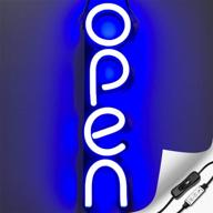 💡 boost your business with a vibrant vertical neon open sign logo