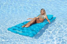 img 1 attached to 🌞 Sun Comfort Cool Suede Pool Mattress by Airhead