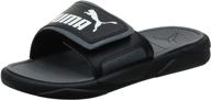 puma adult unisex black castlerock flip-flops - men's sandals for better seo логотип