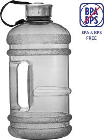 img 2 attached to 🍶 Charcoal BPA Free 2.2L Water Bottle by New Wave Enviro