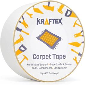 img 4 attached to 🏞️ ProGrade Double Sided Carpet Tape: Heavy Duty Rug Gripper for Area Rugs, Tile Floors - Strong Adhesive, 90ft/30 Yrd, 1.88 inch - Ideal for Concrete, Outdoors, Indoors, Laminate, Hardwood, Runners