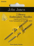 colonial needle heavy embroidery needles size logo