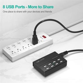 img 3 attached to QOLIXM USB Charger Hub for Tablets & Multiple USB Devices - 8 Ports Charging Station (50W/10A)