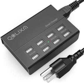 img 4 attached to QOLIXM USB Charger Hub for Tablets & Multiple USB Devices - 8 Ports Charging Station (50W/10A)