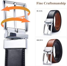 img 3 attached to Reversible Genuine Men's Belt - DWTS 02Blackbrown - Optimal Accessories