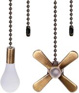 enhance your ceiling fan experience: 2-piece 13.6 inches ceiling fan pull chain set for fan light and lamps логотип