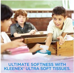 img 3 attached to Kleenex Ultra Soft &amp; Strong Facial Tissues: 3 Pack with 120 Tissues per Flat Box