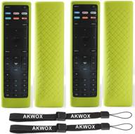 🎮 [2-pack] akwox green silicone shock resistant cover for 2017 remote controller - anti slip protection included logo