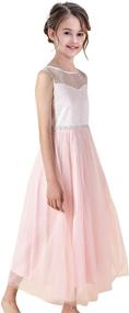 img 2 attached to Rhinestone Chiffon Bridesmaid Dress for Girls - Girls' Clothing Dresses