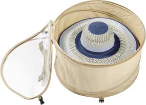 img 4 attached to 🎩 TIURE Large Hat Pop Up Bag: The Ultimate Storage and Travel Solution for Big Round Hats and Caps, 19 inches Diameter