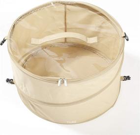 img 2 attached to 🎩 TIURE Large Hat Pop Up Bag: The Ultimate Storage and Travel Solution for Big Round Hats and Caps, 19 inches Diameter