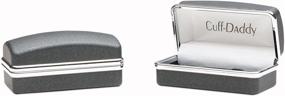 img 2 attached to Cuff Daddy Carbon Stainless Cufflinks Presentation Men's Accessories