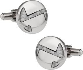 img 4 attached to Cuff Daddy Carbon Stainless Cufflinks Presentation Men's Accessories