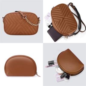 img 1 attached to Handbag Leather Shoulder Crossbody Satchel Women's Handbags & Wallets