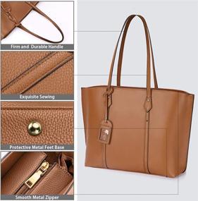 img 2 attached to Handbag Leather Shoulder Crossbody Satchel Women's Handbags & Wallets