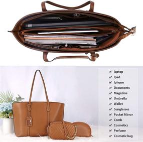 img 3 attached to Handbag Leather Shoulder Crossbody Satchel Women's Handbags & Wallets