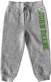 img 2 attached to Adorable and Warm: John Deere Toddler Boys' Fleece Pants for Ultimate Comfort