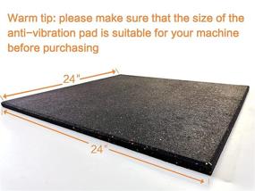 img 2 attached to 🔇 Goodhoily Rubber Vibration Pad: Perfect Anti-Noise Washer Companion