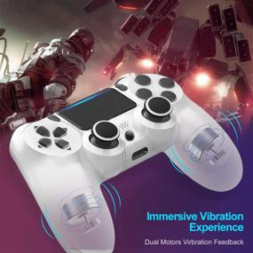 img 3 attached to 🎮 Advanced PS4 Wireless Controller with Headset Jack, Dual Vibration, Speaker, and Six-axis Motion Control