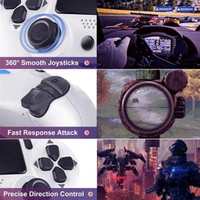 img 1 attached to 🎮 Advanced PS4 Wireless Controller with Headset Jack, Dual Vibration, Speaker, and Six-axis Motion Control