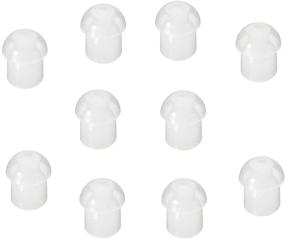 img 4 attached to Premium Silicone Mushroom Earbud Ear Tips for Motorola Kenwood Two Way Radio Coil Tube Audio Kits/Transparent Acoustic Tube Earpieces (Standard Size)