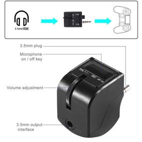 img 3 attached to PS4 DualShock Controller Audio Control: Wanty Adjustable Headset Volume and Mic Mute Adapter with 3.5mm Jack