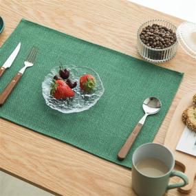 img 4 attached to Keydo Placemats: Heat Resistant, Washable, and Stylish!