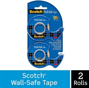 img 3 attached to 📌 Scotch Wall-Safe Tape: 2 Rolls, Securely Sticks & Cleanly Removes – Invisible for Displaying, Photo Safe – 3/4" x 600" (183-DM2)