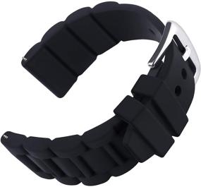 img 4 attached to 🔒 High-Quality Stainless Buckle Silicone Rubber