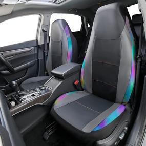 img 2 attached to 🚗 Enhance Your Car's Interior with CAR GRAND Universal Reflective Leather Accessories: A Versatile and Stylish Upgrade