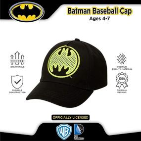 img 1 attached to DC Comics Assorted Superhero Baseball Boys' Accessories for Hats & Caps