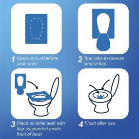 img 1 attached to Rockland Guard Disposable Flushable 100 Count: Hygienic and Convenient Solution