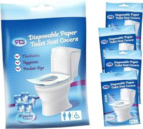img 4 attached to Rockland Guard Disposable Flushable 100 Count: Hygienic and Convenient Solution