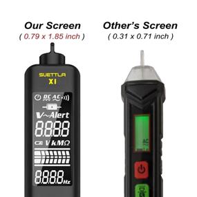 img 1 attached to ⚡ Advanced Dual Range Voltage Tester Pen with LCD Display - Live Wire & Null Wire Electrical AC Detector