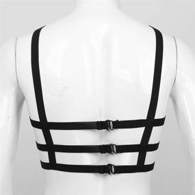 img 1 attached to 👔 Elevate Your Style with ACSUSS Elastic Adjustable Shoulder Clubwear Belt for Men