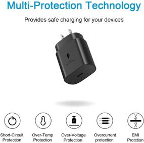 img 1 attached to 🔌 25W USB C Super Fast Charger for Samsung Galaxy S20/S21/Note 20 Ultra/Note 10/+/Ultra, with 6Ft USB C to USB C Charging Cable - Samsung Fast Charger