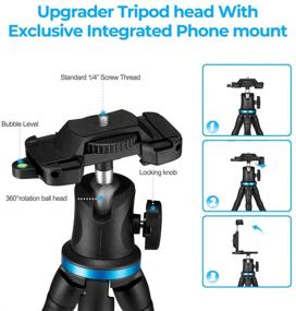 img 2 attached to 📱 UBeesize 12-inch Flexible Cell Phone Tripod Stand Holder - Wireless Remote Shutter & Universal Phone Mount, Compatible with Smartphone, DSLR, and GoPro Cameras